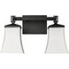 Sonorra 2 Light 15 inch Matte Black Vanity Light Wall Light